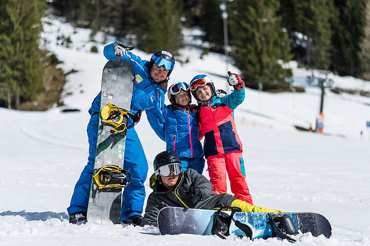 Leer snowboarden in Flachau - snowboardgroepcursussen voor beginners tot professionals